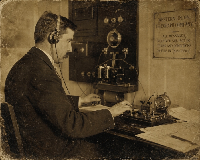 AI generated telegraph image